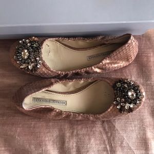 Vera Wang Lavender Landryn Rama Jeweled Flats